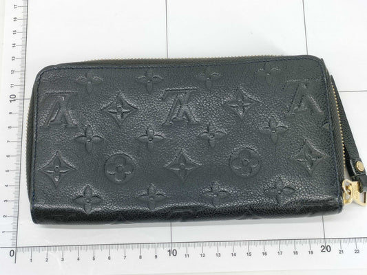 LOUIS VUITTON Monogram Empreinte Louis Vuitton Monogram Empreinte Zippy Wallet Vertical Wallet
