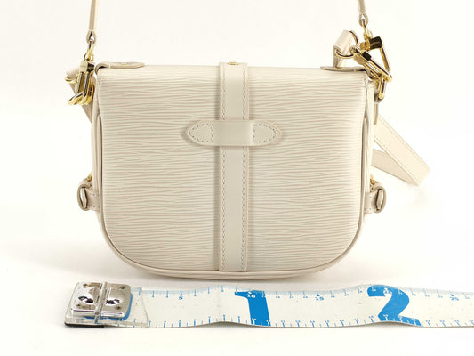 LOUIS VUITTON Epi Saumur BB M23746 RFID Bag. Accessories: Box, dust bag, and shoulder bag.