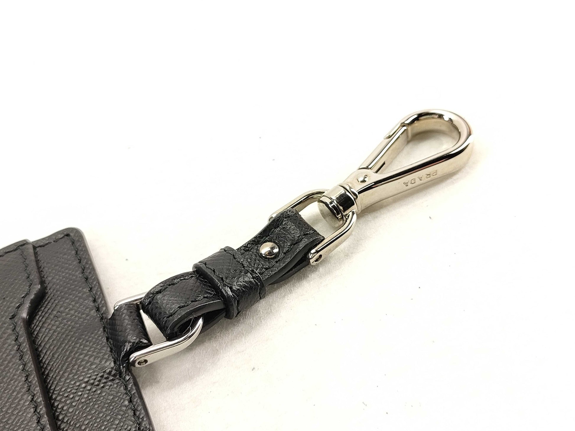 PRADA Saffiano Crocodile Embossed Card Holder 2MC022 Accessories: Box, Key Case, Key Holder