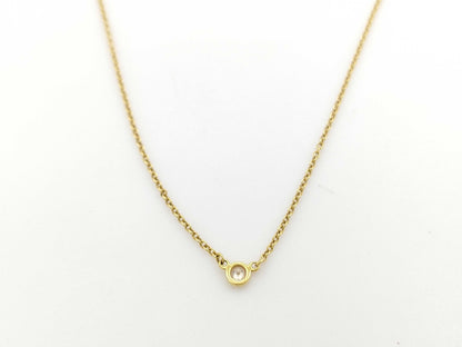 Tiffany & Co. By the Yard 1PD YG Au750 1.8g Necklace 