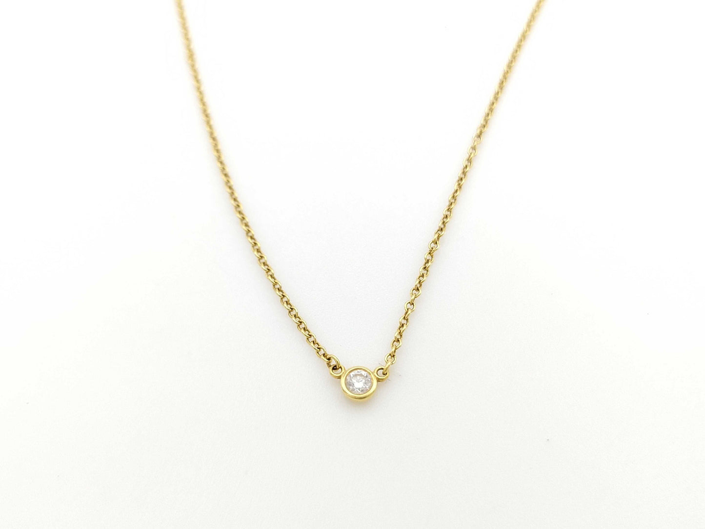 Tiffany & Co. By the Yard 1PD YG Au750 1.8g Necklace 