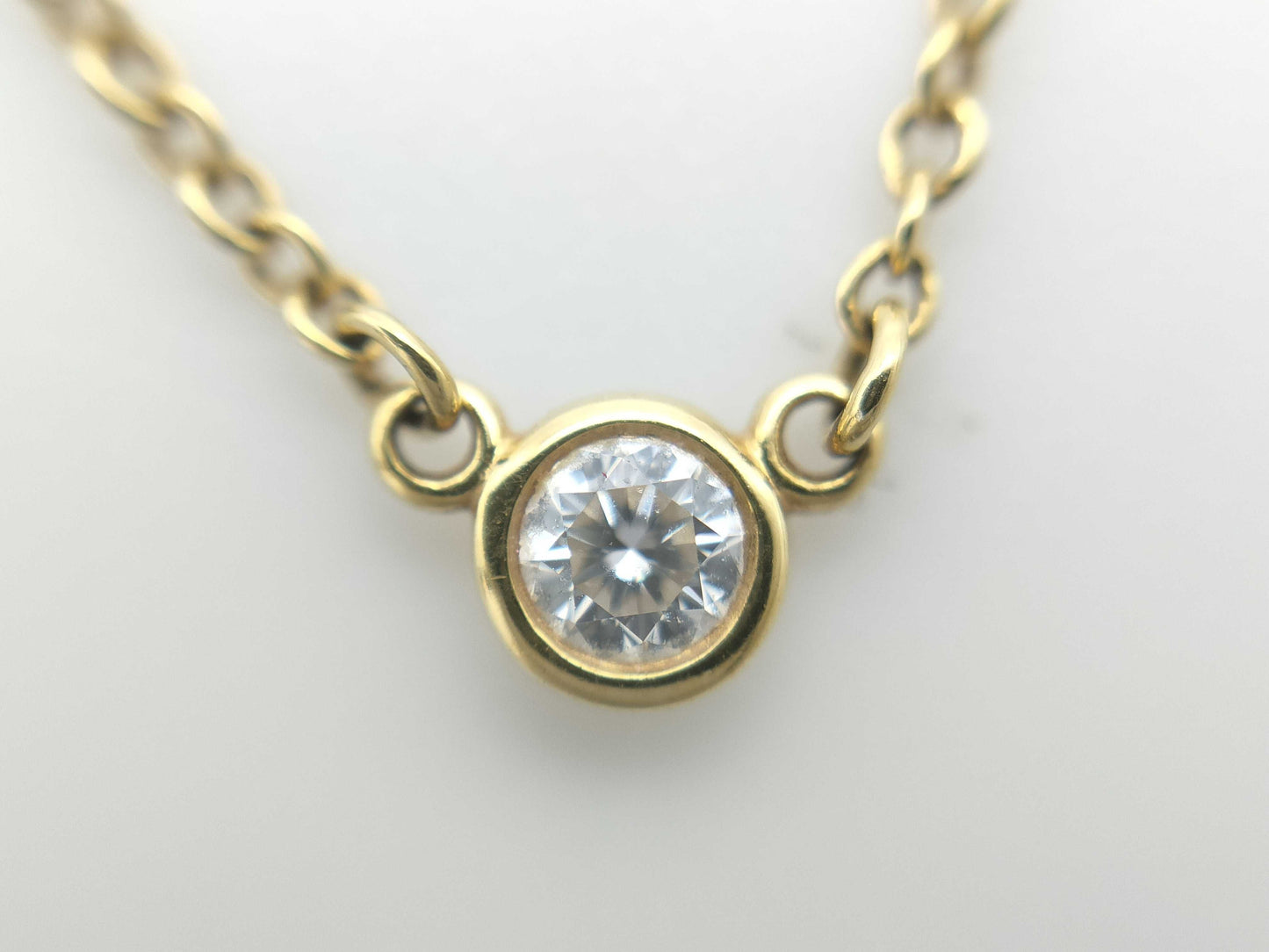 Tiffany & Co. By the Yard 1PD YG Au750 1.8g Necklace 