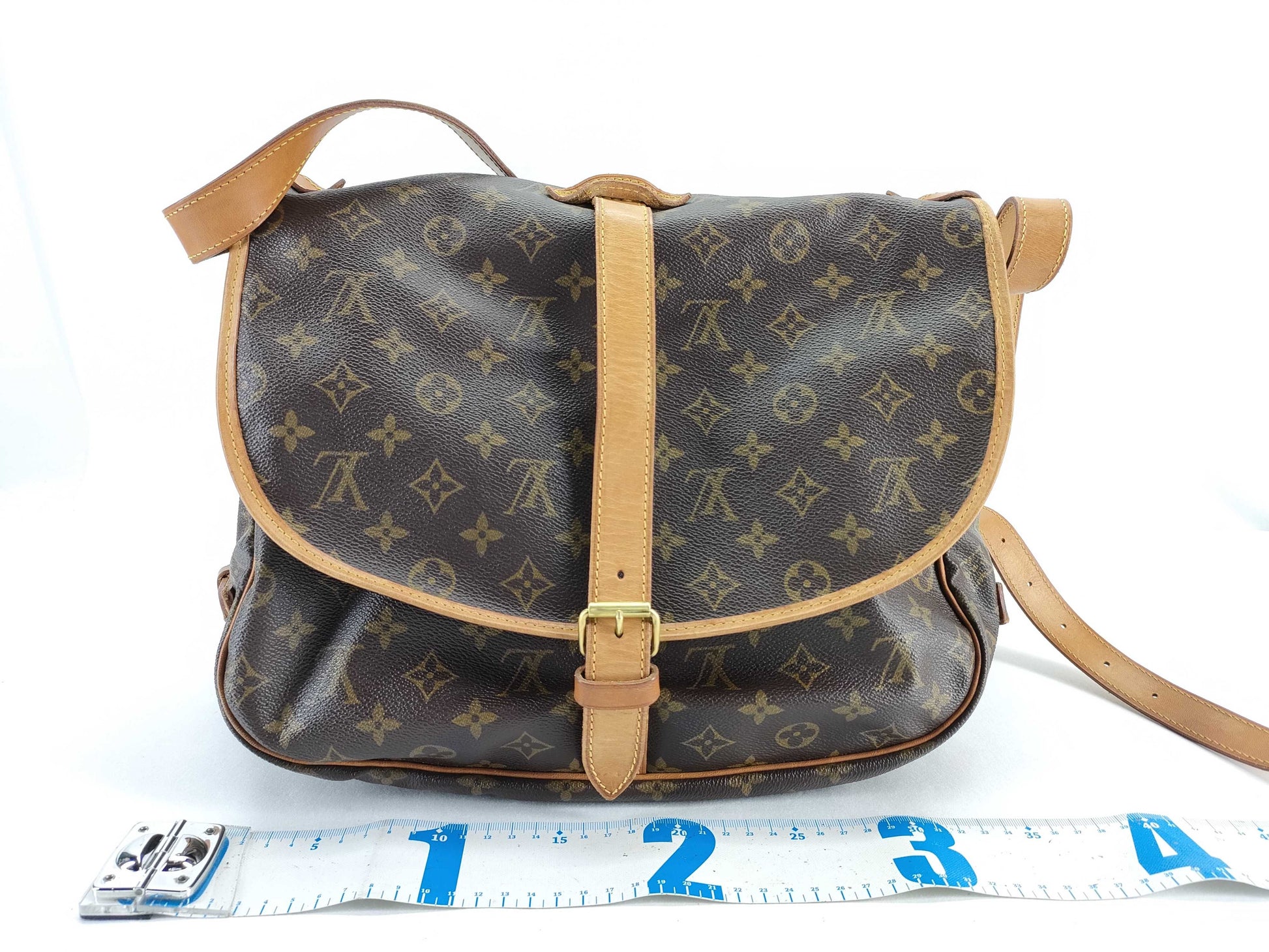 LOUIS VUITTON Monogram Saumur 35 M42254 Shoulder Bag