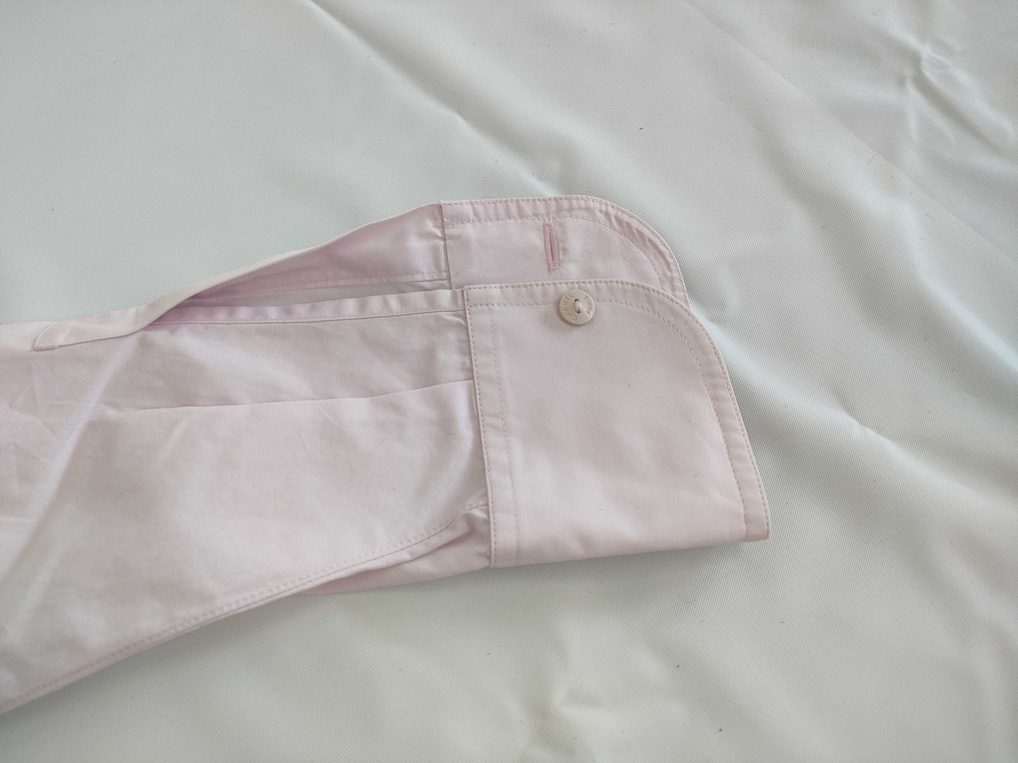 CHANEL CHANEL Dress Shirt Top Pink Paper Tag Size M Shirt
