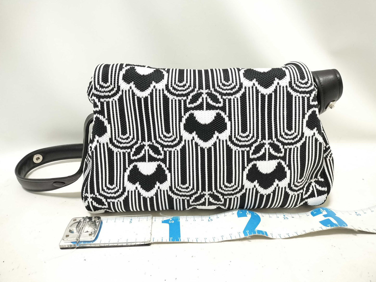 PRADA Shoulder Bag Black x White