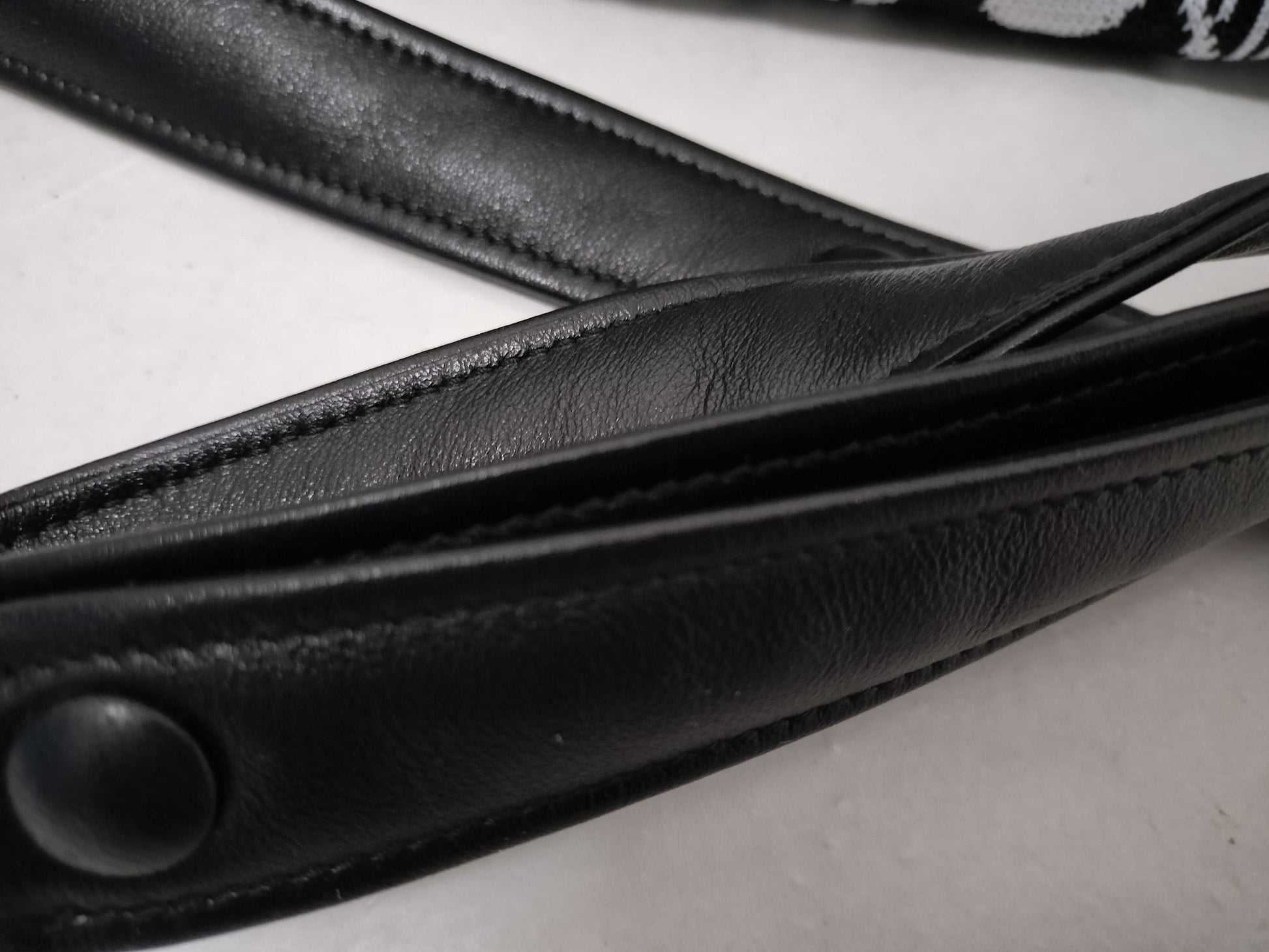 PRADA Shoulder Bag Black x White