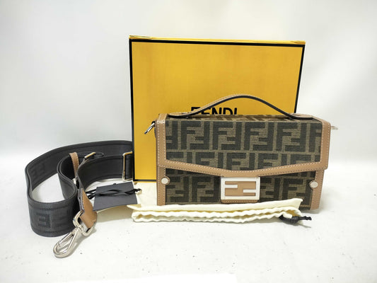 FENDI Unused Baguette FF Shoulder Bag
