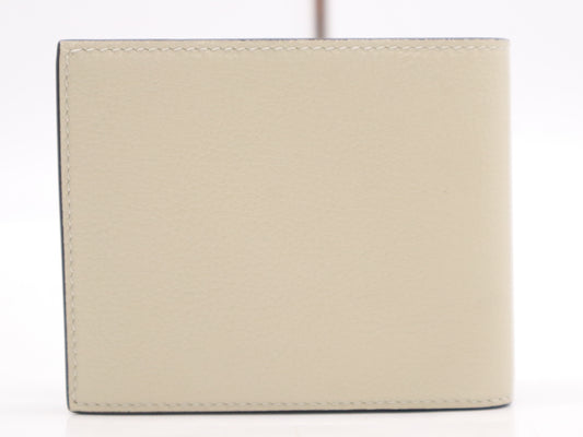 GUCCI 658681 Leather 0E8IG 9134 Logo Compact Wallet Beige 534563 Wallet