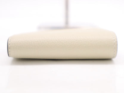 GUCCI 658681 Leather 0E8IG 9134 Logo Compact Wallet Beige 534563 Wallet