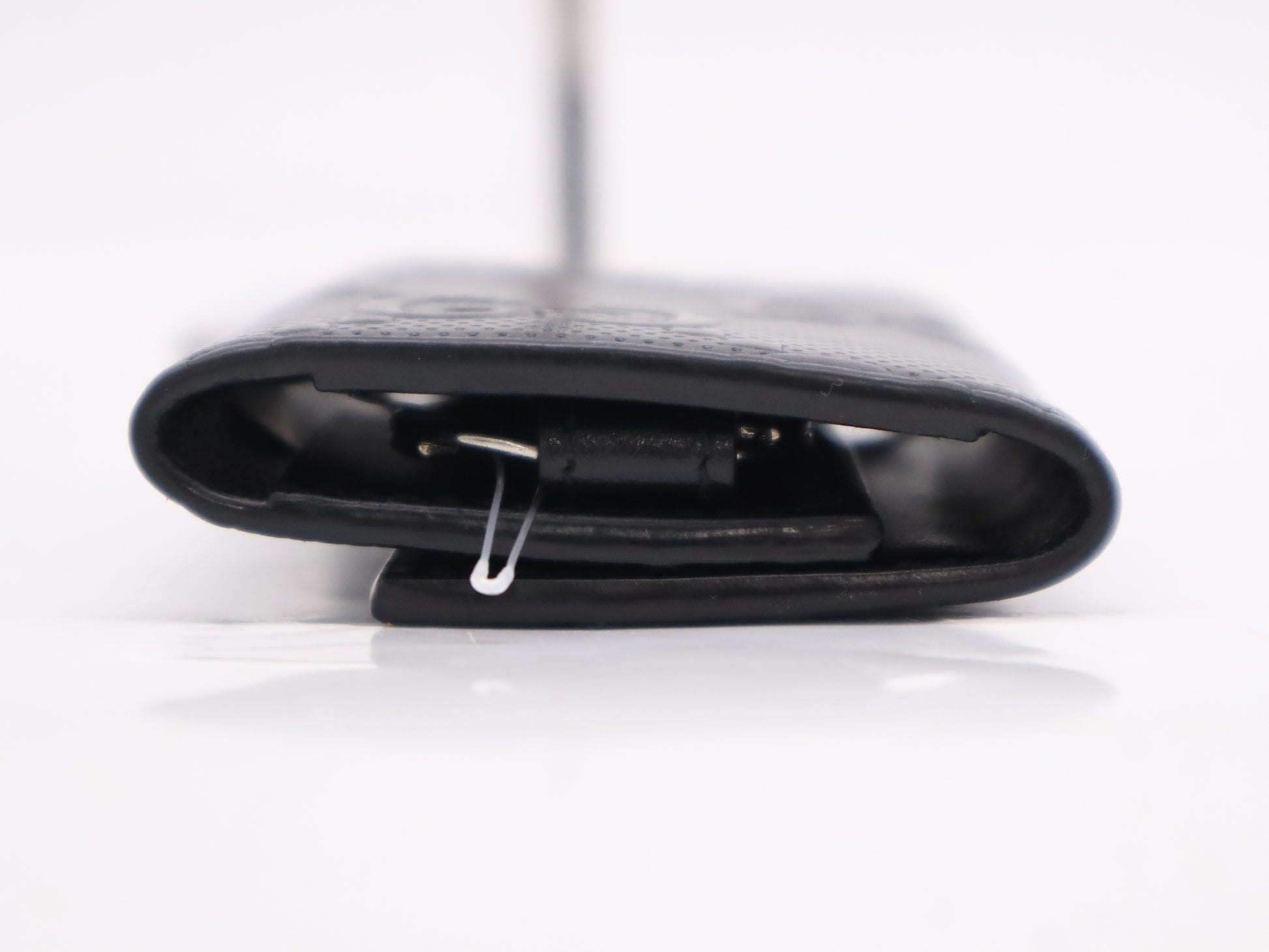 GUCCI 625565GG Embossed Key Case Black 1147 Key Case/Key Holder