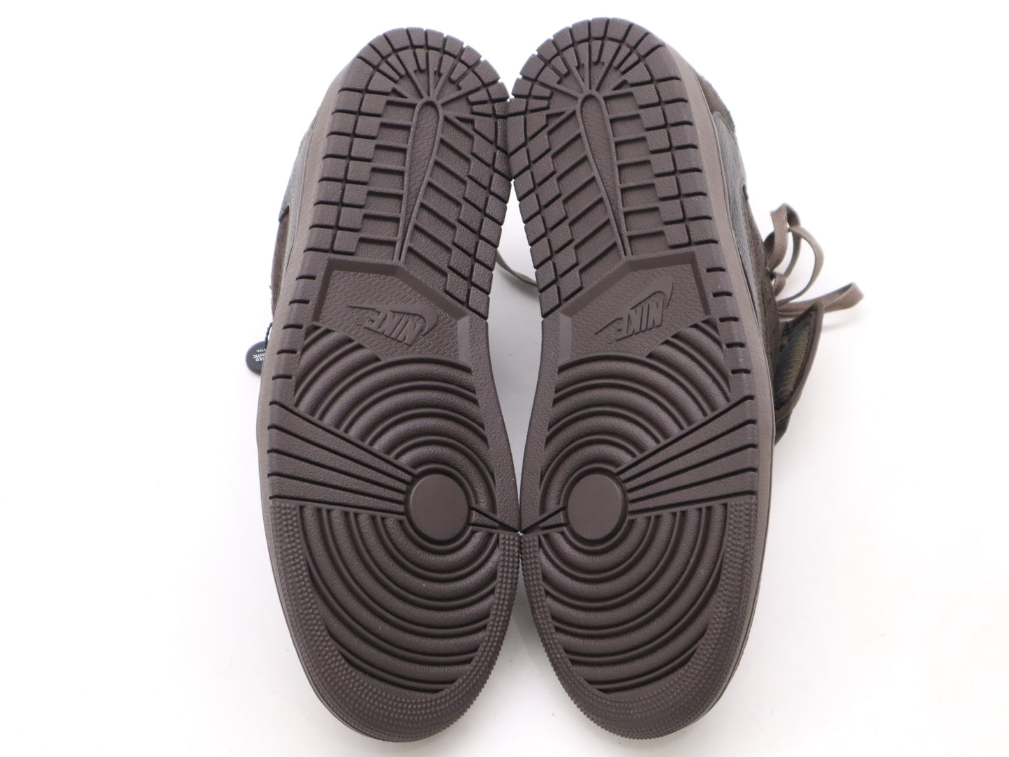 DM7866-202 Other Clothing Line Air Jordan 1 Low Travis Scott Suede Brown with Replacement Laces Size 28CM Sneakers