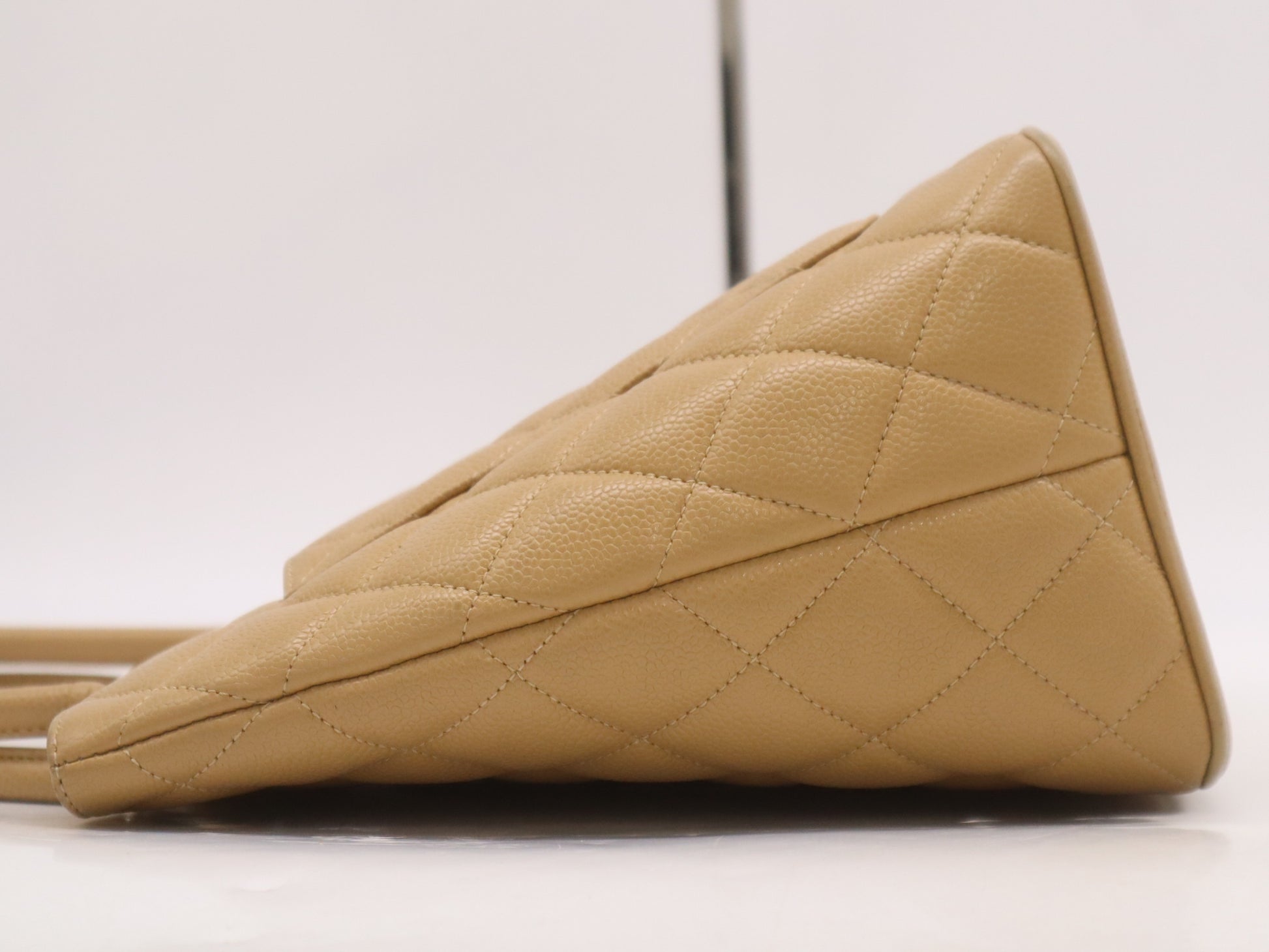 CHANEL Reissue Tote Bag, Silver Hardware, Beige, Sticker, Card, 6200462, Dust Bag Included