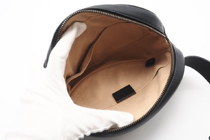 GUCCI 491294 Double G GG Marmont Quilted Belt Bag Black 498879 Waist Bag