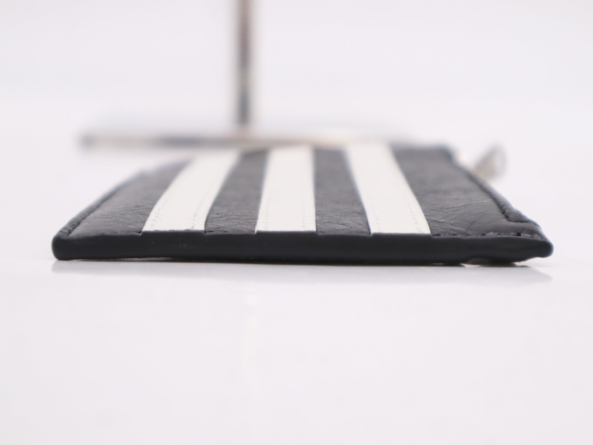 BALENCIAGA 721896 Balenciaga x Adidas Leather Fragment Case Black 203437 Wallet