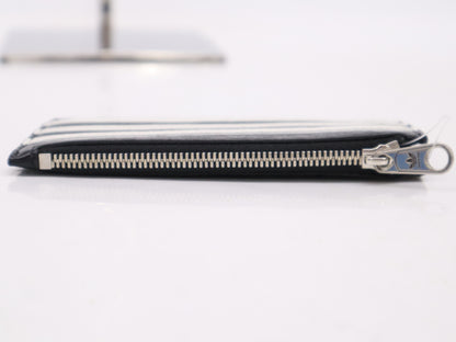 BALENCIAGA 721896 Balenciaga x Adidas Leather Fragment Case Black 203437 Wallet