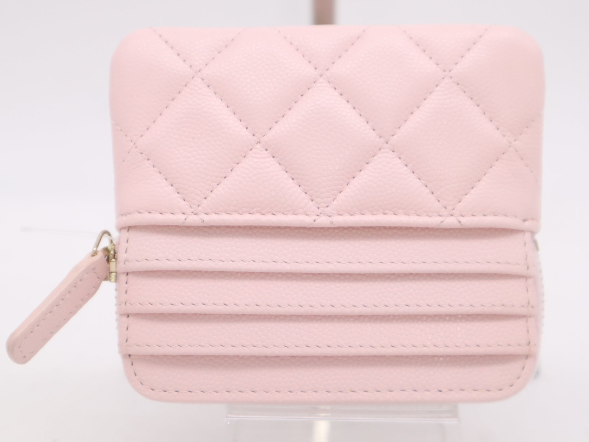 CHANEL AP2741 Caviar Skin Coco Mark Matelasse Coin Case Pink 32075703 Coin Case