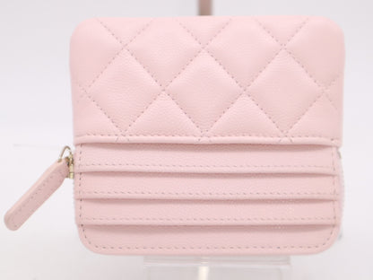 CHANEL AP2741 Caviar Skin Coco Mark Matelasse Coin Case Pink 32075703 Coin Case