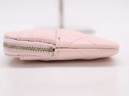 CHANEL AP2741 Caviar Skin Coco Mark Matelasse Coin Case Pink 32075703 Coin Case