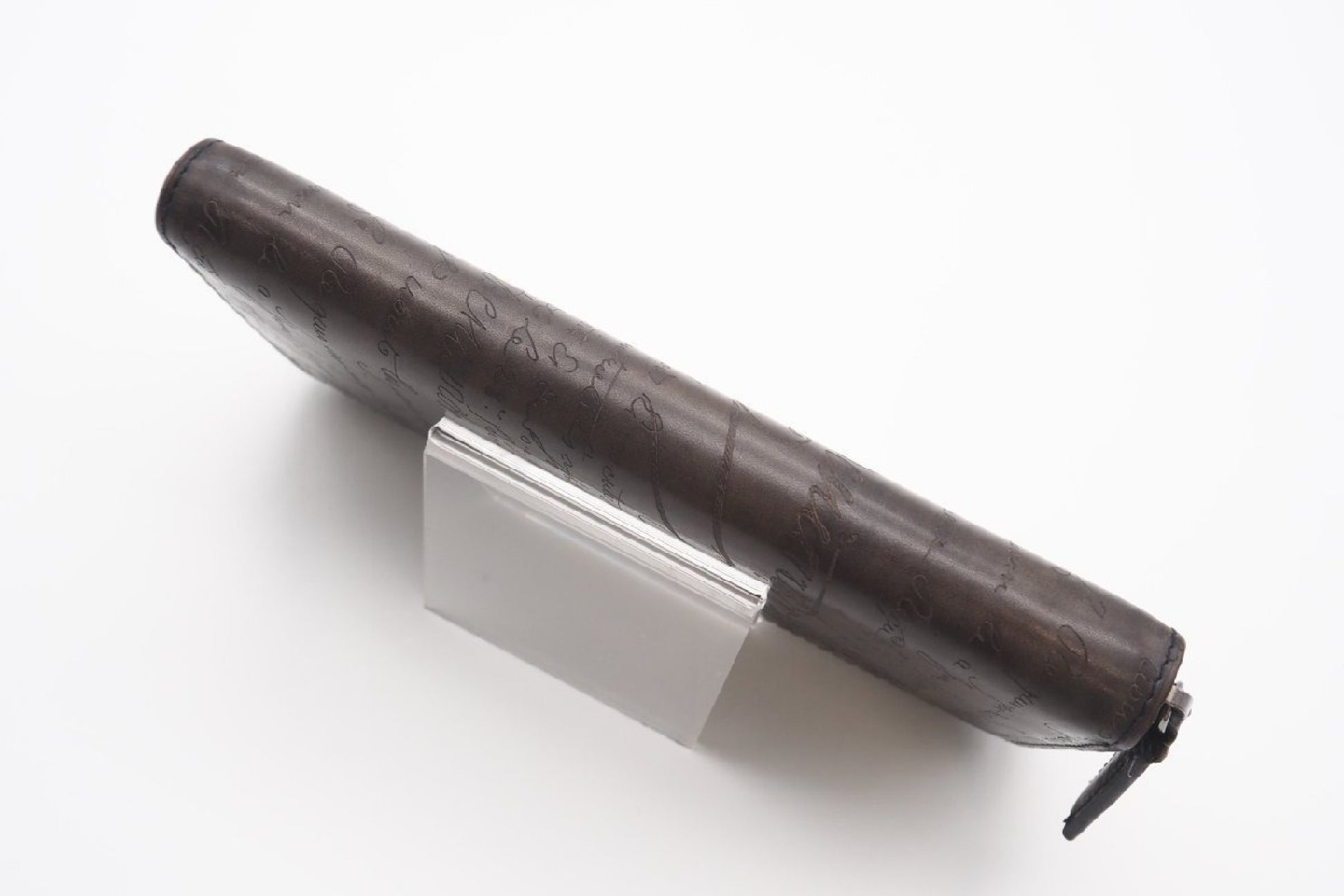 Berluti Calligraphy Long Zip Wallet Black/Gray F0290 Wallet