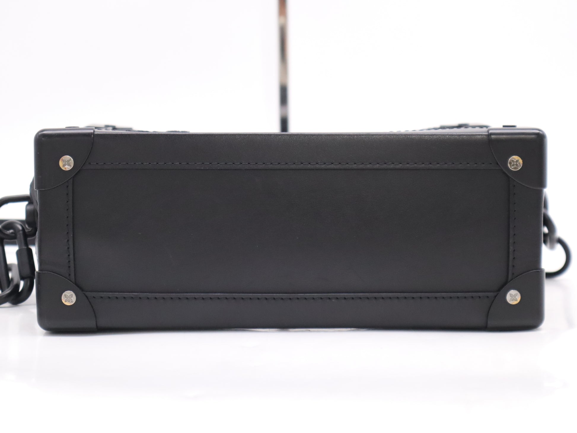 LOUIS VUITTON M53964 Monogram See-Through Soft Trunk Black RFID Enabled Shoulder Bag with Dust Bag