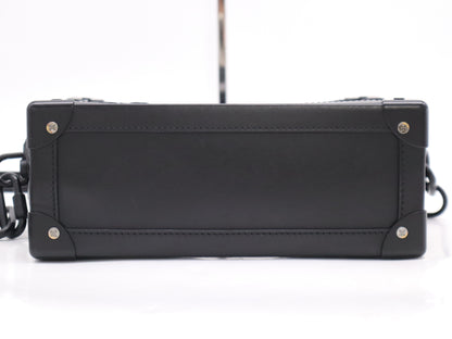 LOUIS VUITTON M53964 Monogram See-Through Soft Trunk Black RFID Enabled Shoulder Bag with Dust Bag
