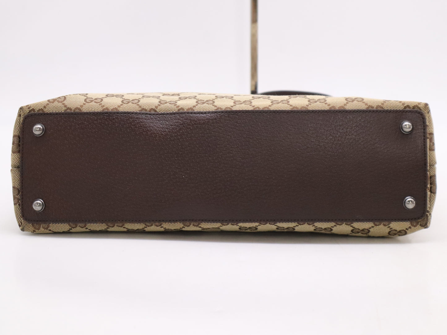 GUCCI 120837 GG Canvas Beige Brown Tote Bag