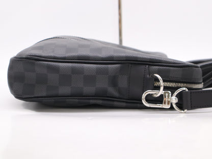 LOUIS VUITTON N41478 Graphite Porte-Document Voyage PDV PM Handbag with Shoulder Strap GI0137