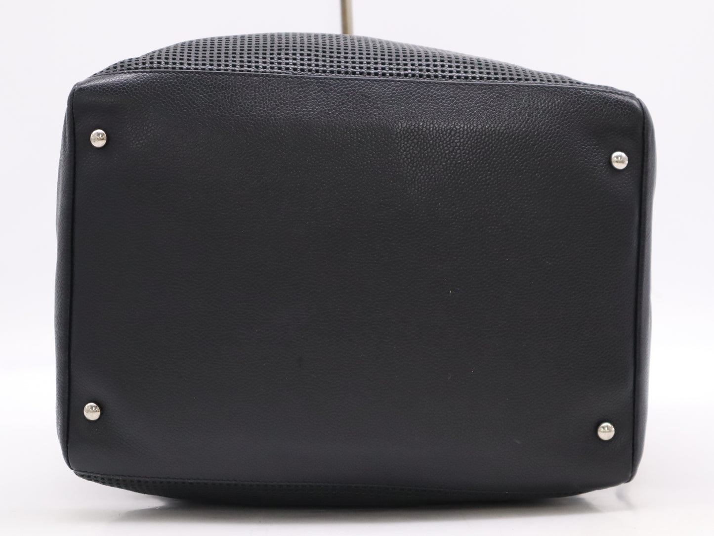 CHANEL Leather Cube Bag, Mesh, Black, Seal, Card, 9577838 Handbag