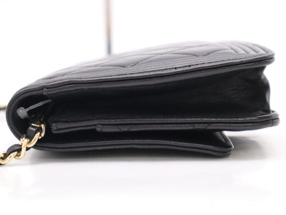 CHANEL Lambskin Matelasse Boy Chanel Chain Wallet Seal 21717492 Wallet