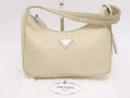 PRADA 1NE515 Recycled Nylon Re-Edition 2000 Mini Shoulder Bag with Cloche and Dust Bag