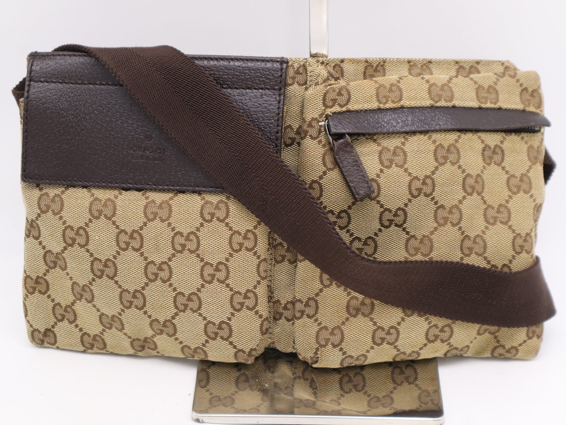 GUCCI 28566 Canvas Waist Bag