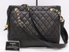 CHANEL Lambskin Matelasse Chain Tote with Black GD Hardware, Seal and Card Included, 2872205