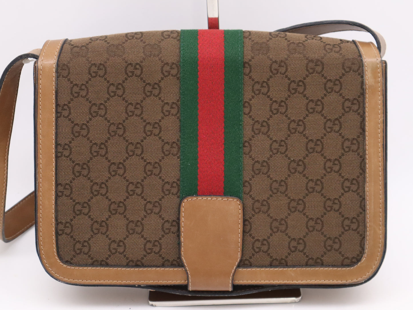 GUCCI GG Canvas Old Gucci Shoulder Bag