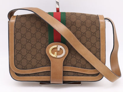 GUCCI GG Canvas Old Gucci Shoulder Bag