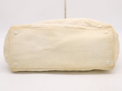 CHANEL Strohmatrasse Coco Mark Tote Bag 6699117