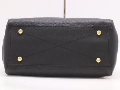 LOUIS VUITTON M41069 Monogram Empreinte Montaigne GM Noir Tote Bag