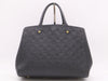 LOUIS VUITTON M41069 Monogram Empreinte Montaigne GM Noir Tote Bag