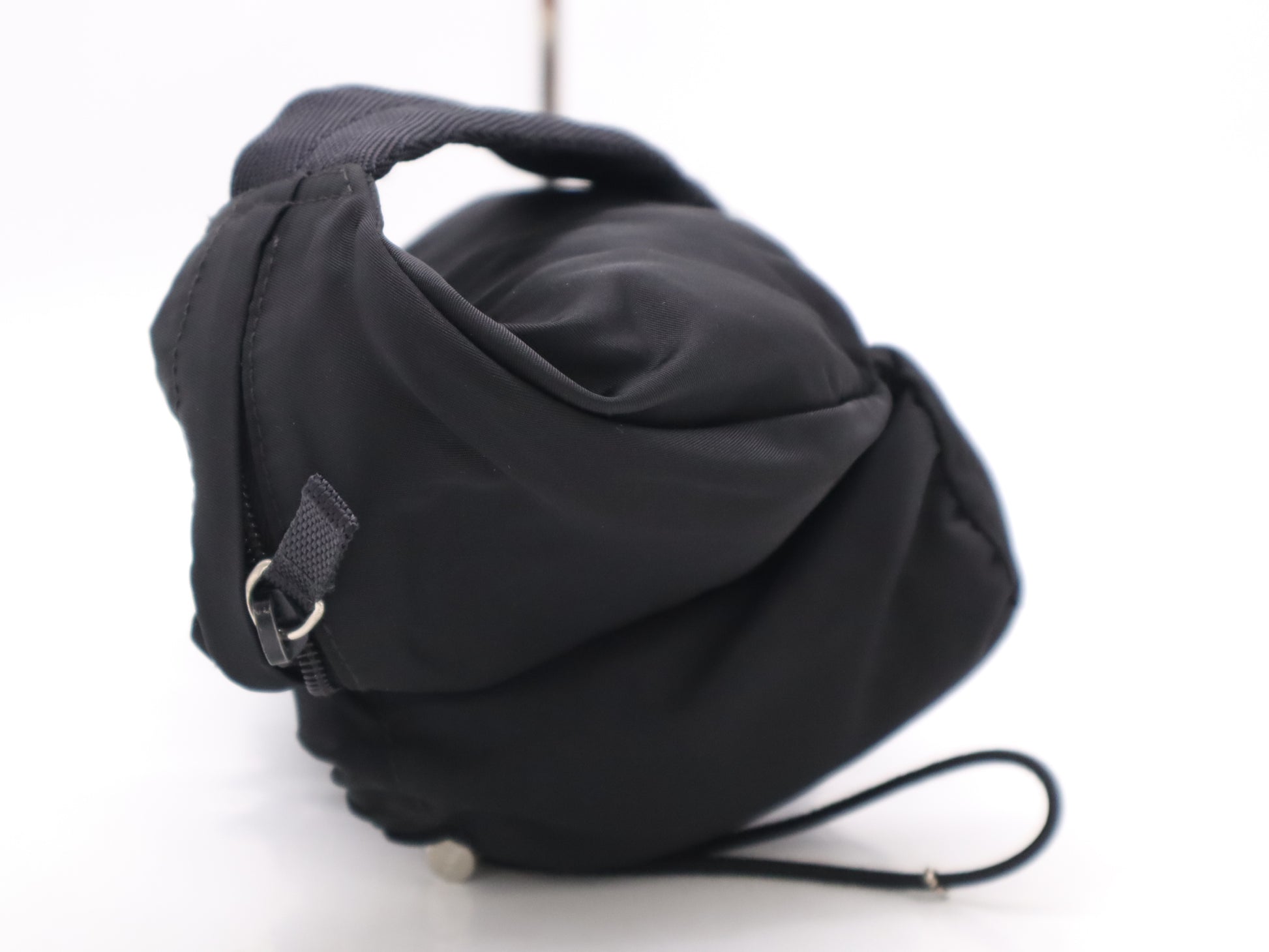 PRADA Nylon Triangle Logo Waist Bag