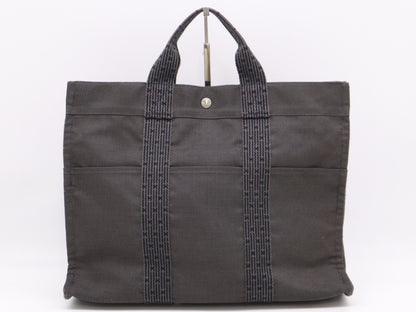 HERMES Canvas Air Line MM Tote Bag with Cadena
