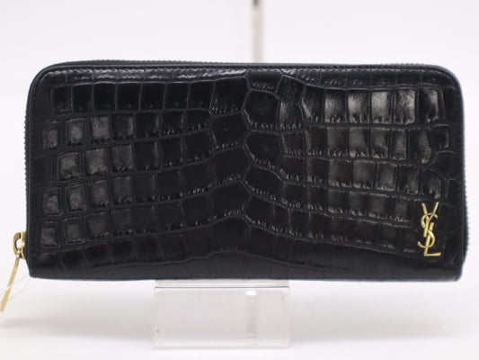 SAINT LAURENT Round Zip Long Wallet Wallet