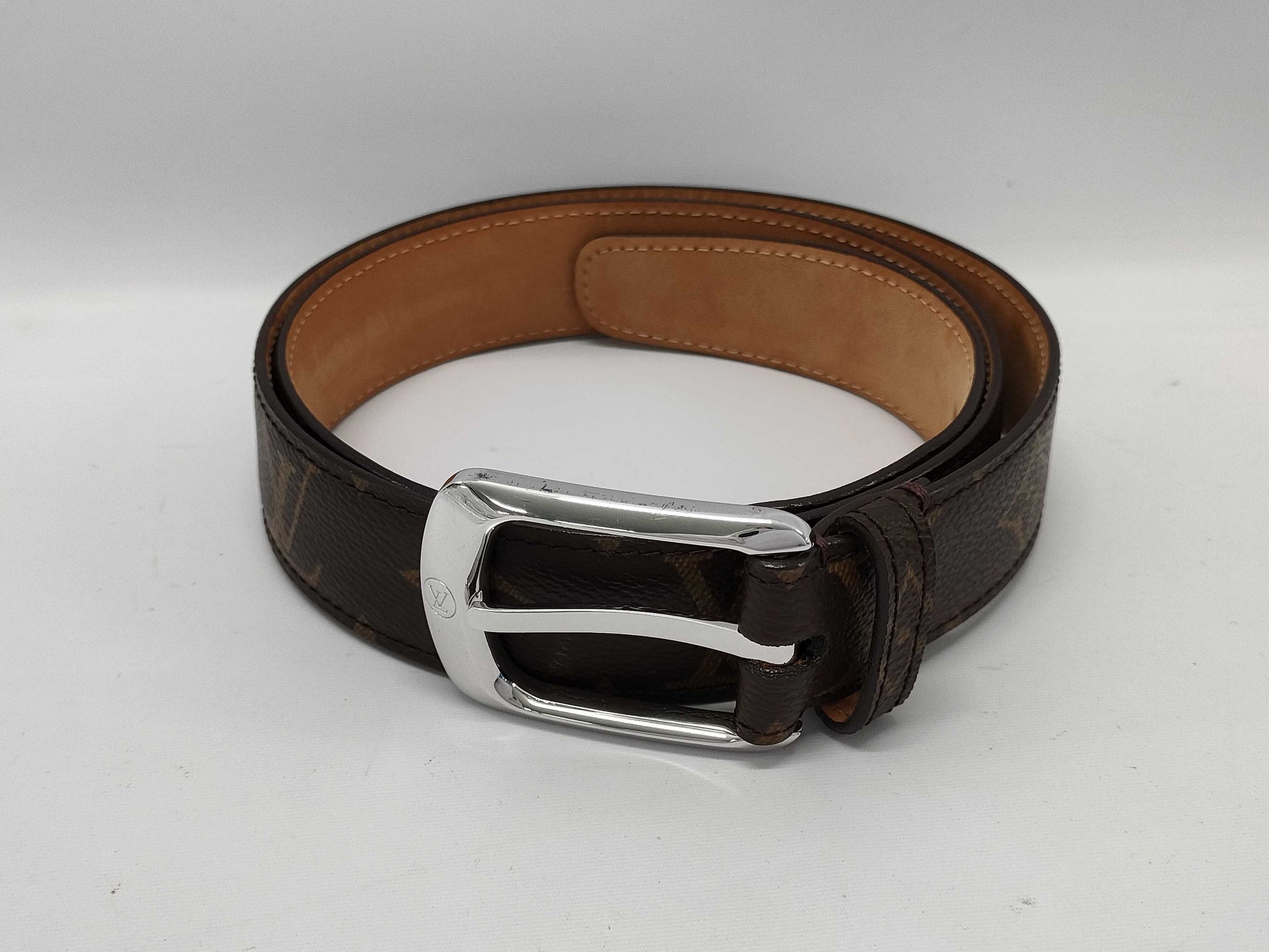 LOUIS VUITTON M6920 Monogram Santur Ellipse Belt 85/34