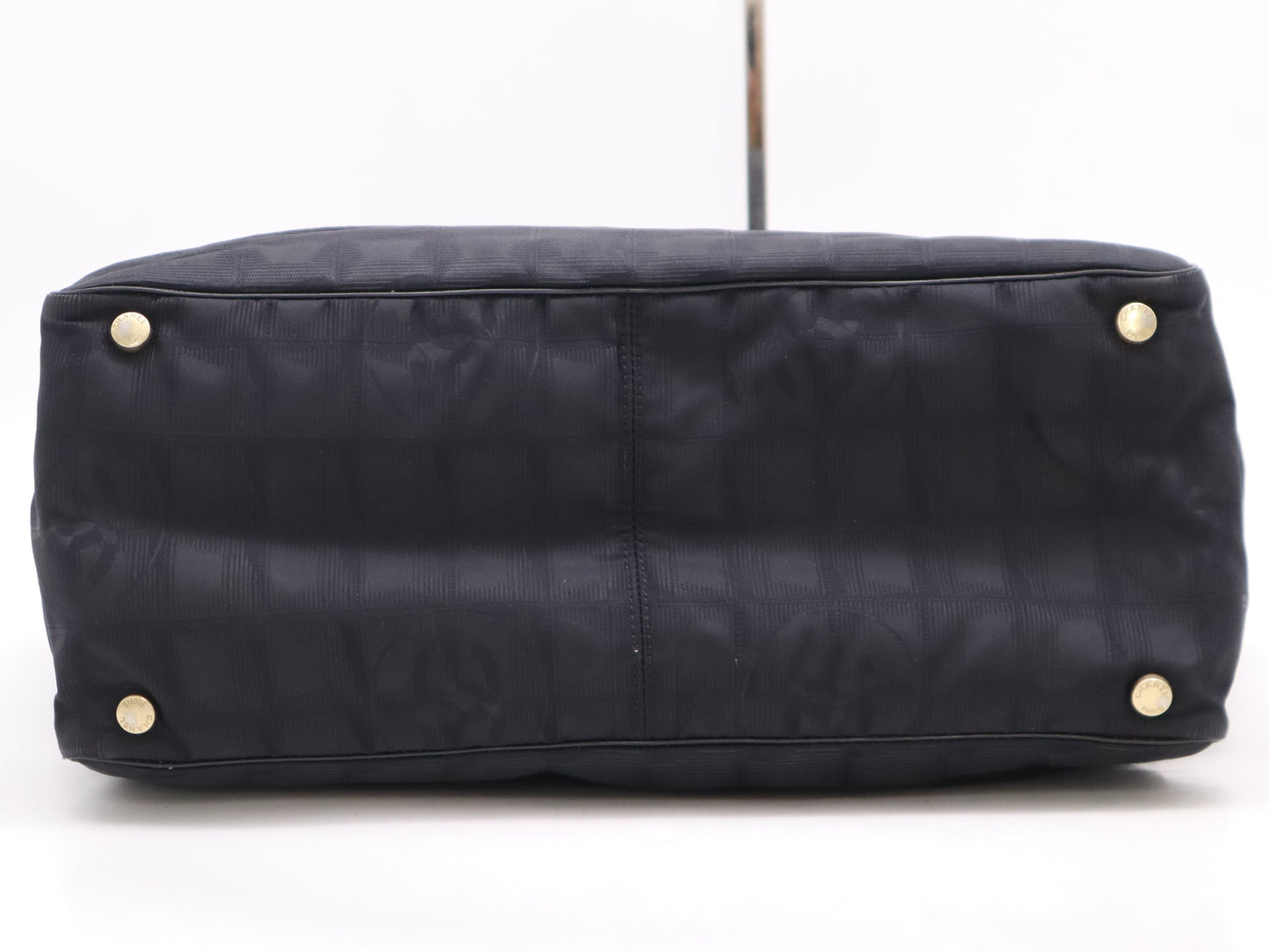 CHANEL Nylon and Leather New Travel Coco Mark Tote Bag, Black, Seal, 8333621 Tote Bag