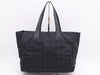 CHANEL Nylon and Leather New Travel Coco Mark Tote Bag, Black, Seal, 8333621 Tote Bag