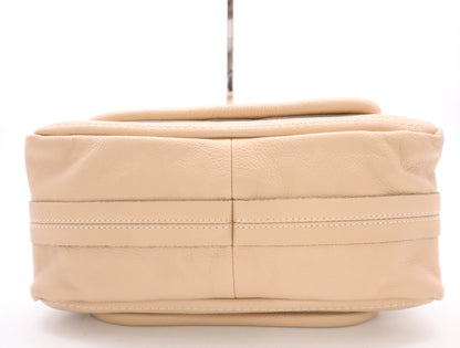 Chloe Leather Paraty Handbag Beige