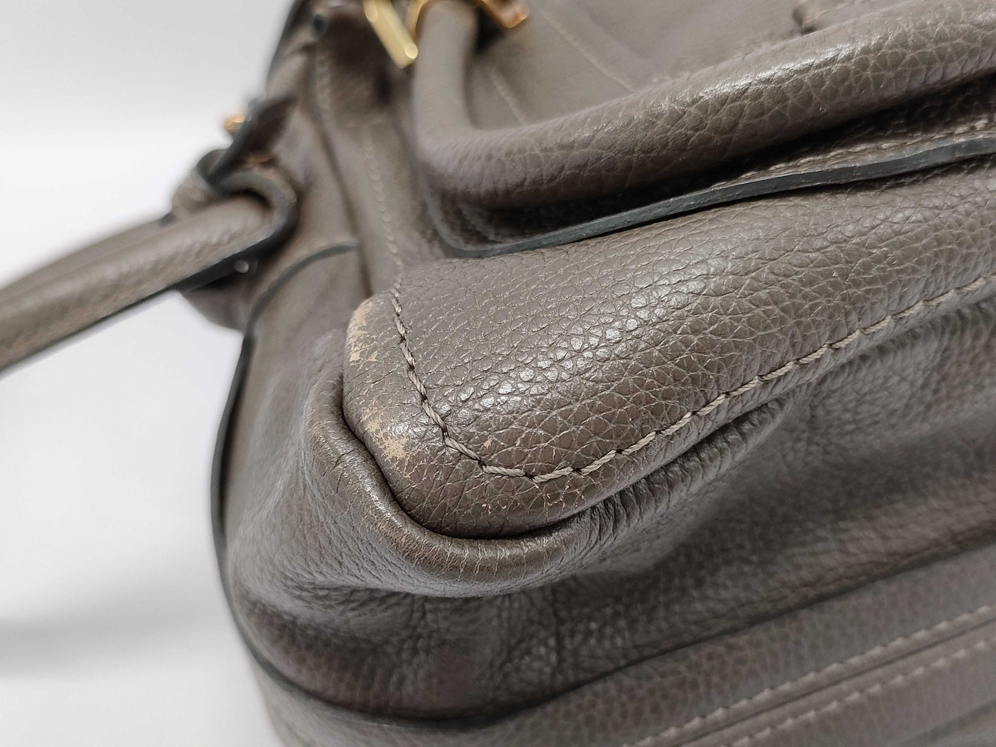 Chloe Leather Paradis 2-Way Handbag Brown