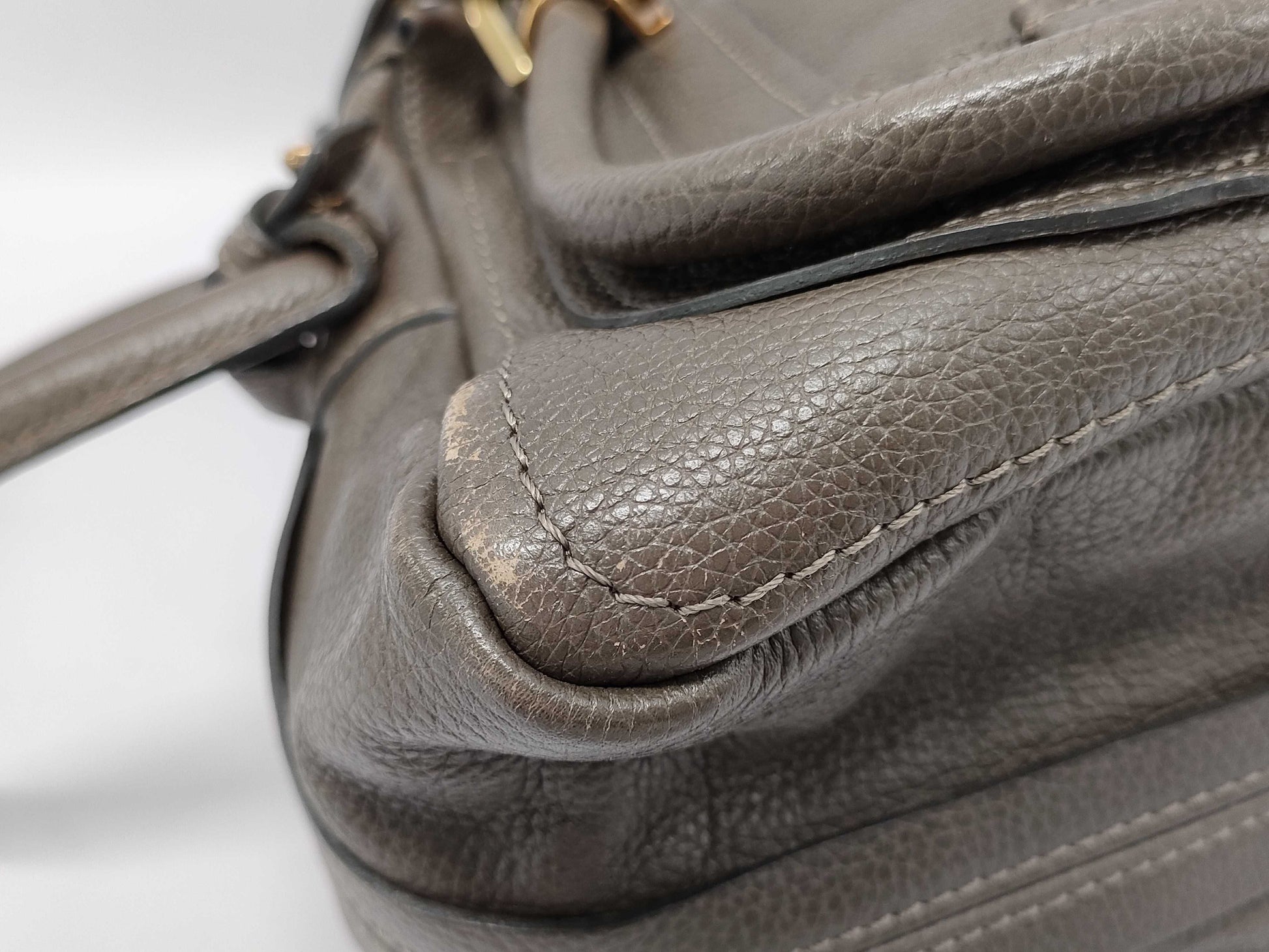 Chloe Leather Paradis 2-Way Handbag Brown