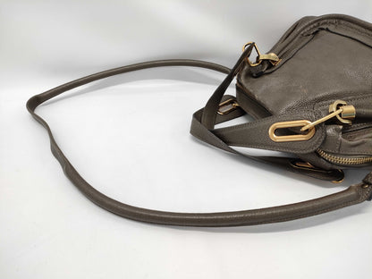 Chloe Leather Paradis 2-Way Handbag Brown