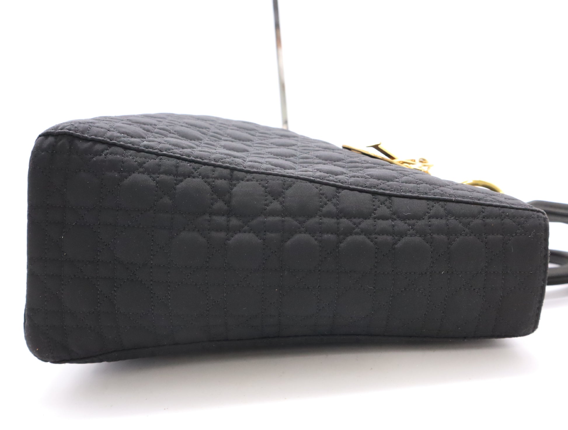 Dior Lady Dior Canvas Lady Dior Large Handbag Black Handbag