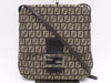 FENDI Canvas Zucchino Shoulder Bag Brown Shoulder Bag