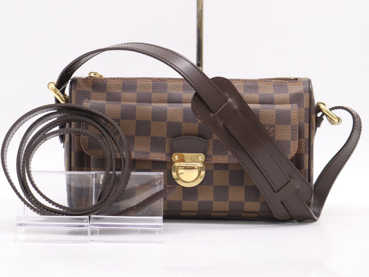 LOUIS VUITTON Damier N60006 Damier Avelo GM Handbag with Strap